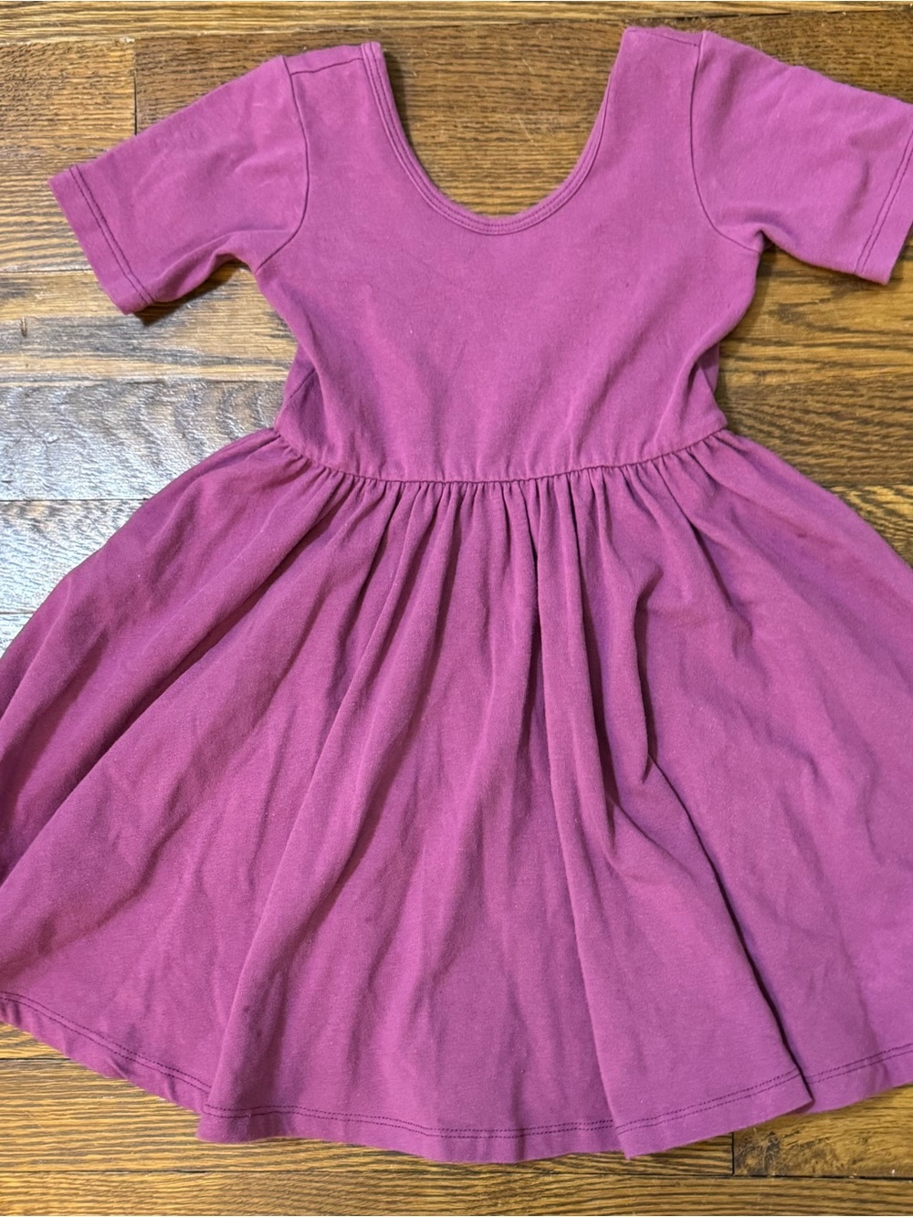 Girls' Alice + Ames Size 4T Purple Short-Sleeve Twirl Dress